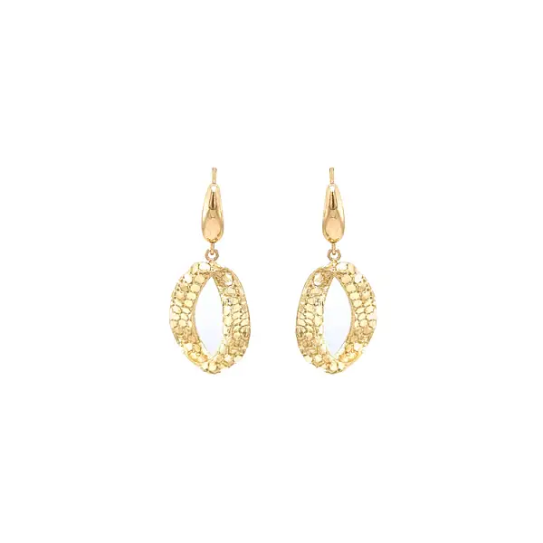 Gold dangle earrings
