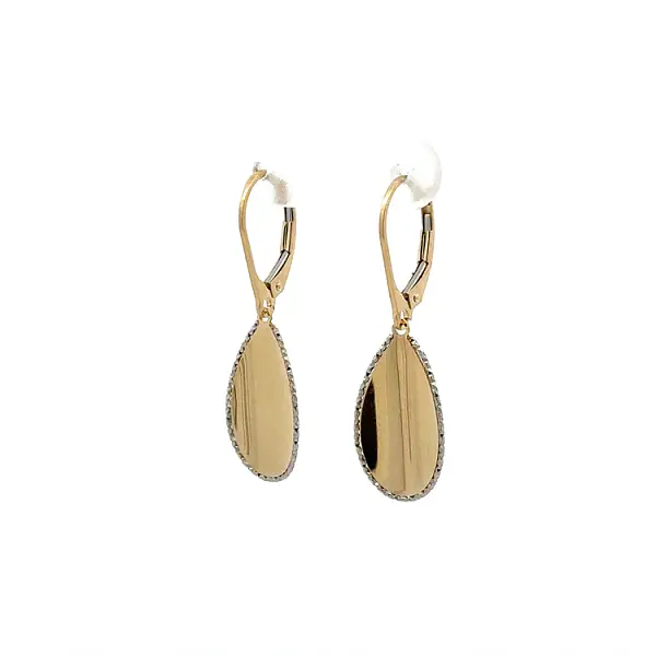 Gold dangle earrings