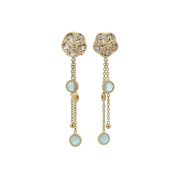 Gold dangle earrings