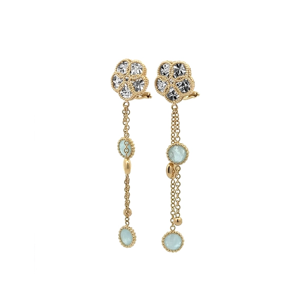 Gold dangle earrings