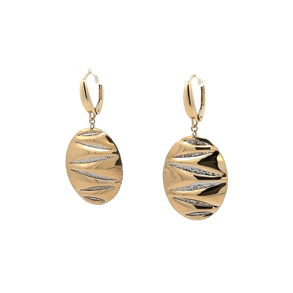 Gold dangle earrings
