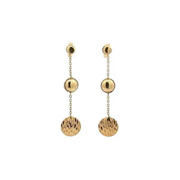 Gold dangle earrings