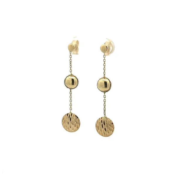 Gold dangle earrings