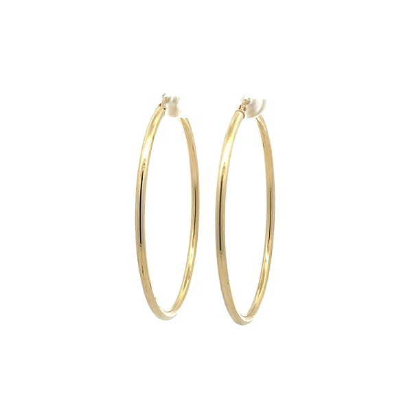 Gold Round Earrings