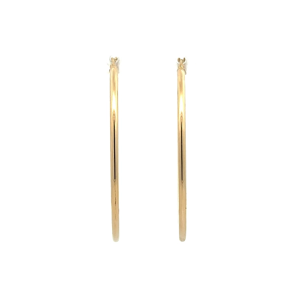 Gold Round Earrings