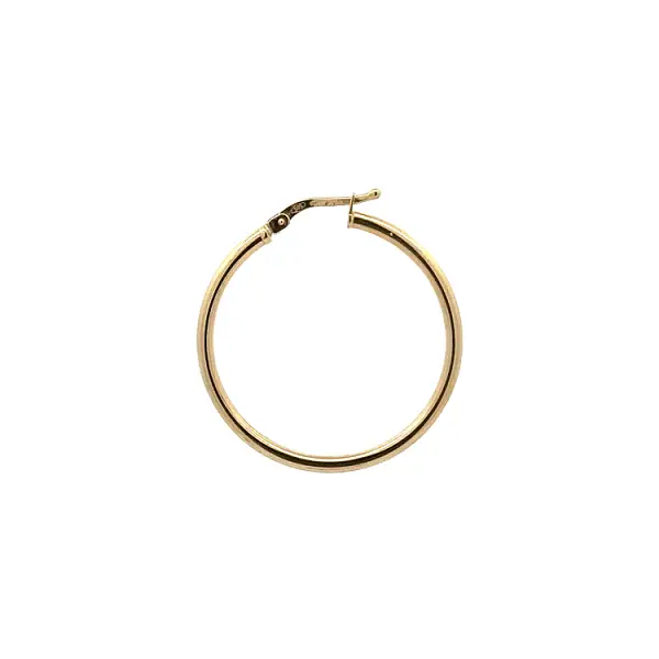 Gold Round Earrings