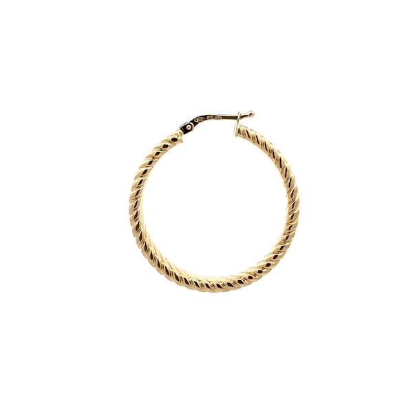 Gold Round Earrings