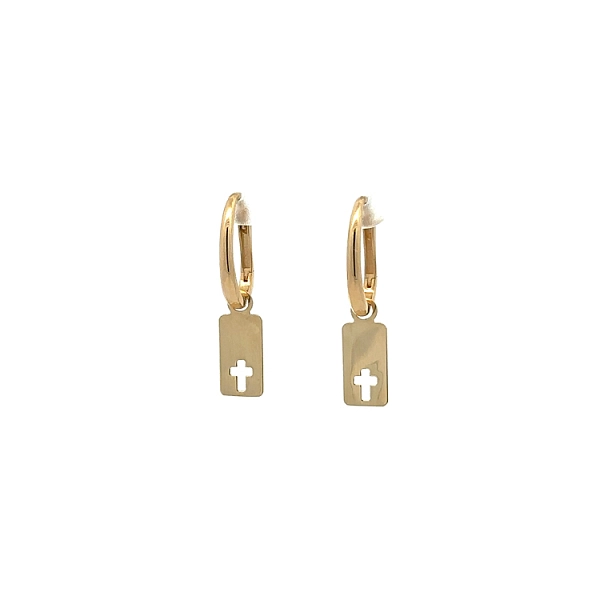 Gold dangle earrings
