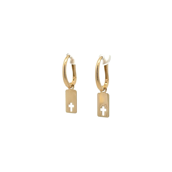 Gold dangle earrings