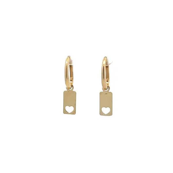 Gold dangle earrings