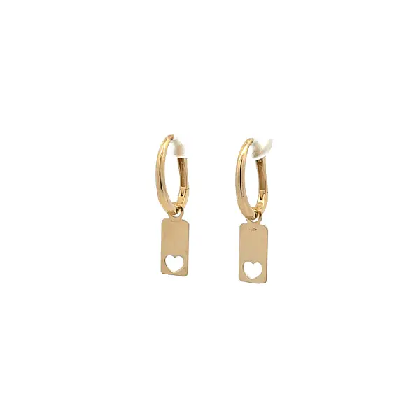 Gold dangle earrings