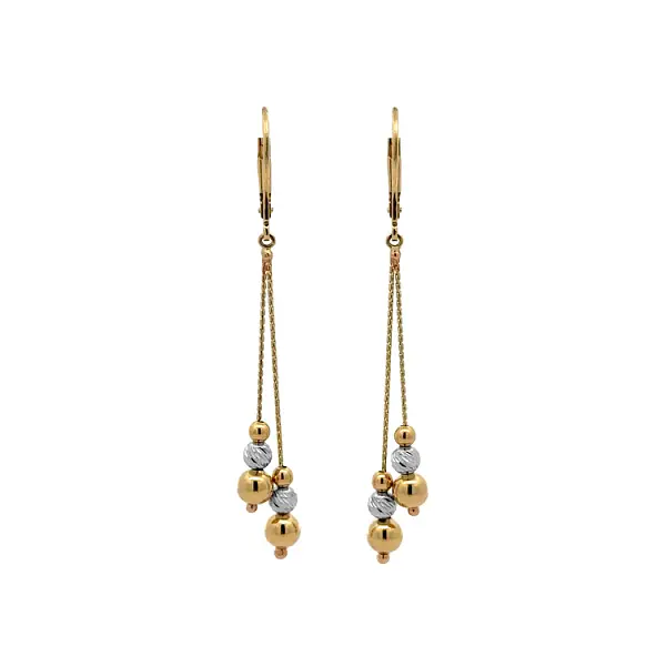 Gold dangle earrings