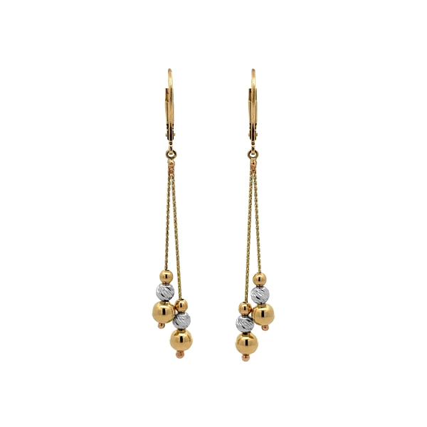 Gold dangle earrings