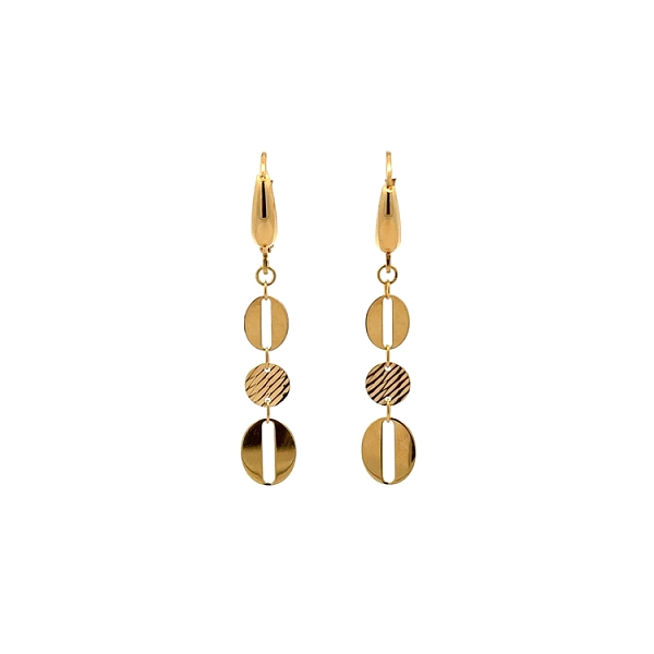 Gold dangle earrings