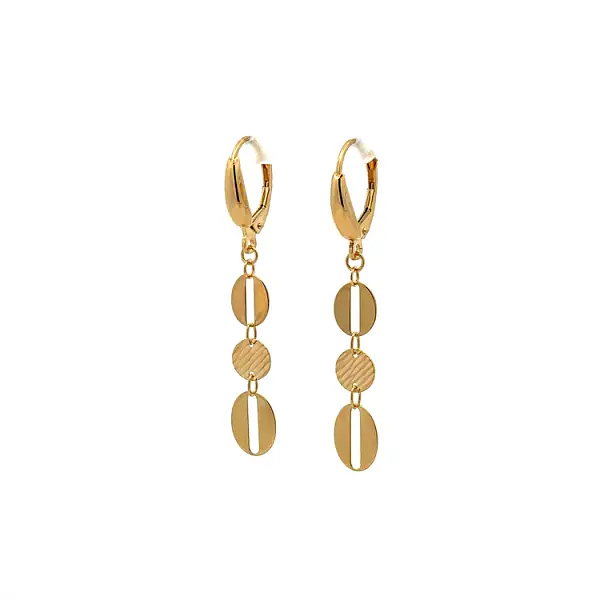 Gold dangle earrings