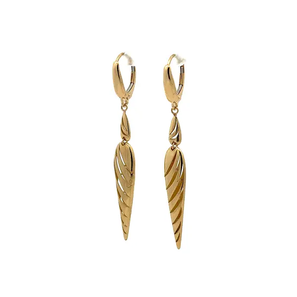 Gold dangle earrings