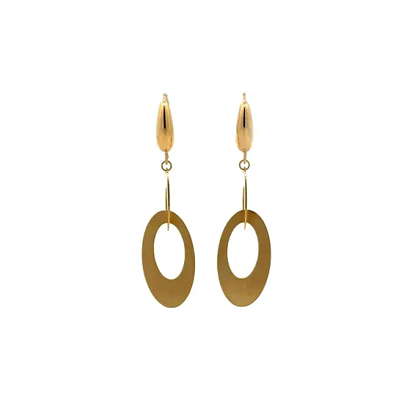 Gold dangle earrings