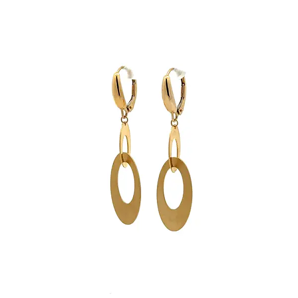 Gold dangle earrings