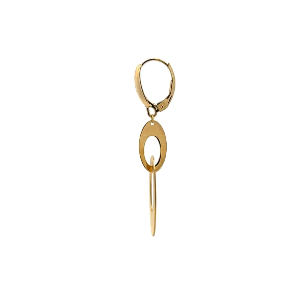 Gold dangle earrings