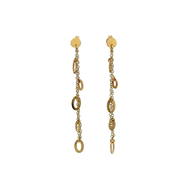 Gold dangle earrings
