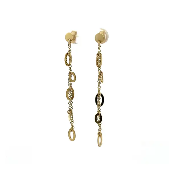 Gold dangle earrings