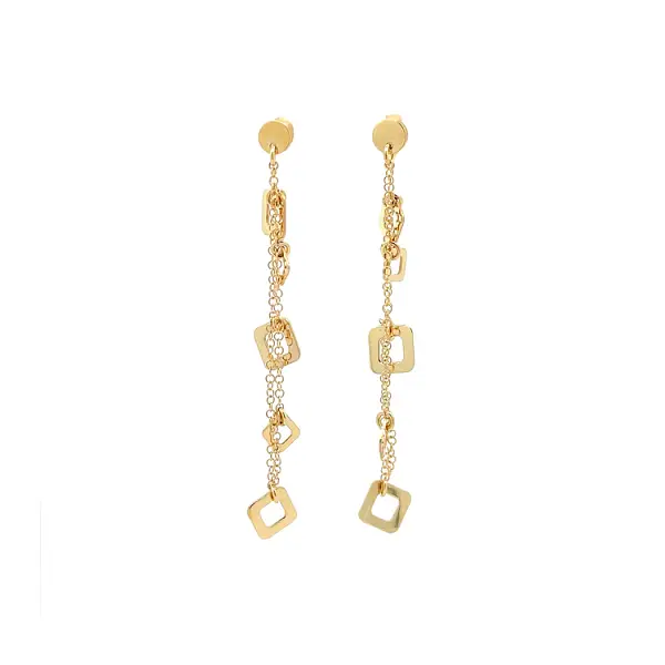 Gold dangle earrings