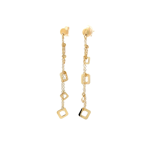 Gold dangle earrings