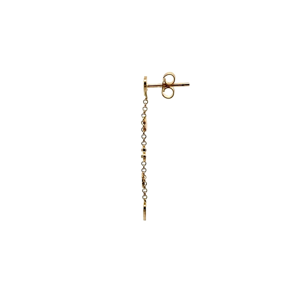 Gold Hanging Earrings Stars