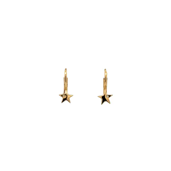 Gold Baby Earrings Stars