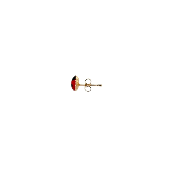 Gold Peck Earrings Ladybug