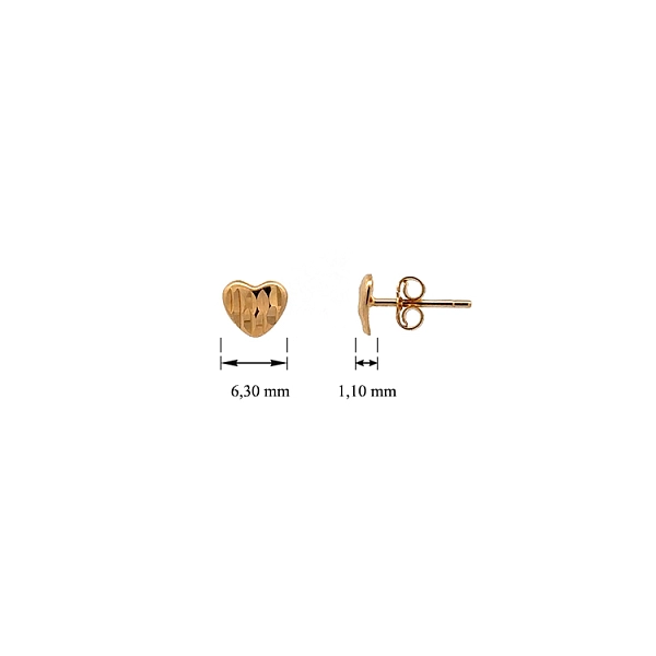 Gold Pecky Earrings Sdríčka
