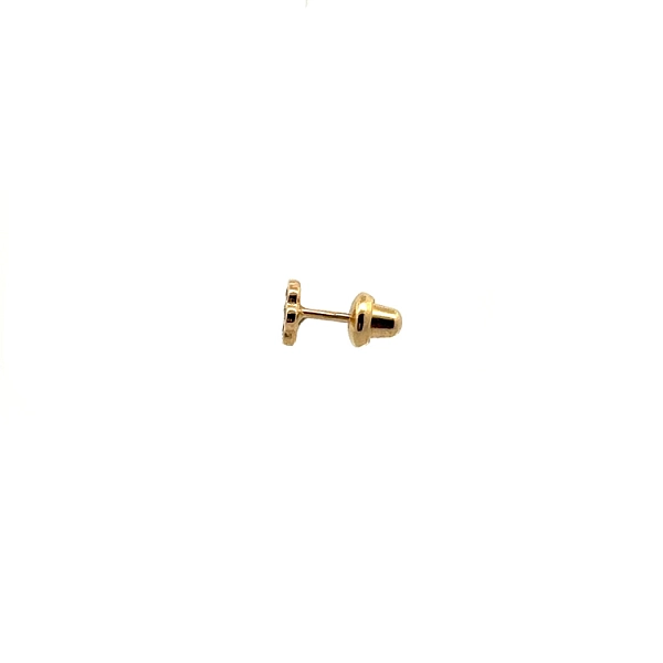 Gold Pecky Earrings with Zircones