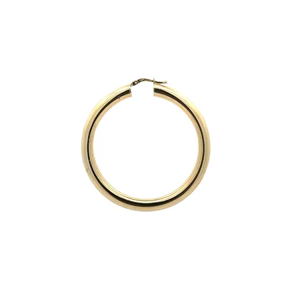 Gold Round Earrings