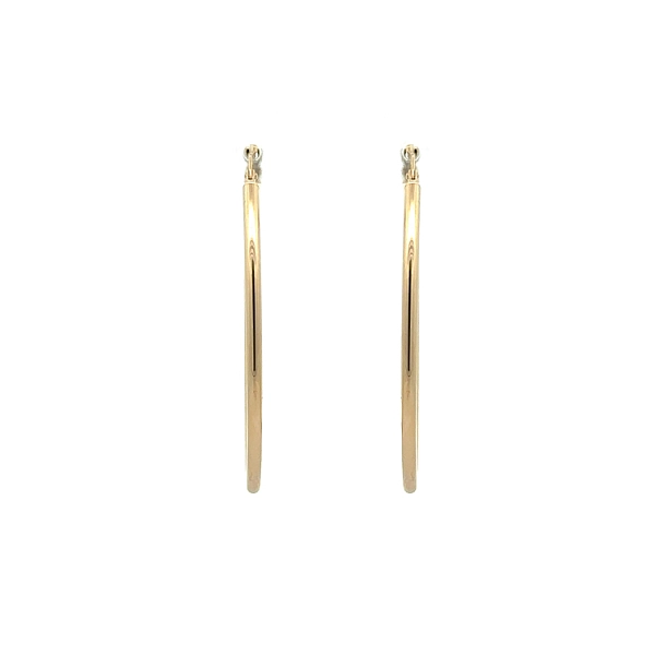 Gold Round Earrings