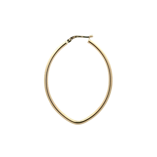 Gold Round Earrings