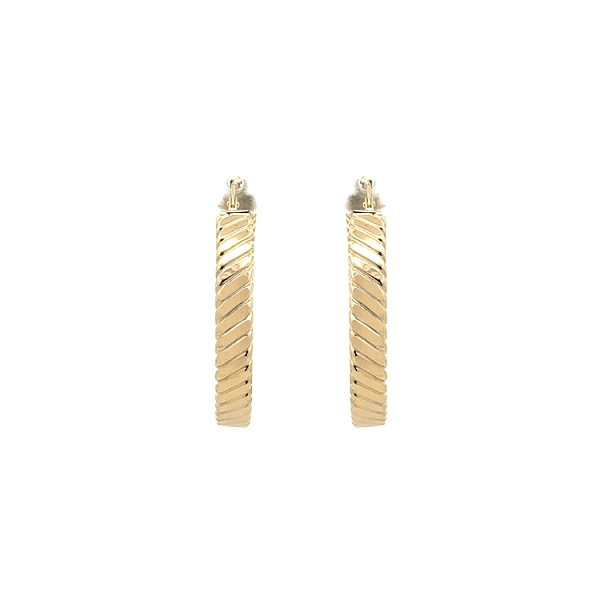 Gold Round Earrings
