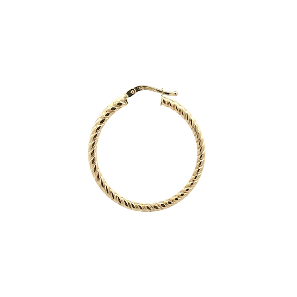 Gold Round Earrings