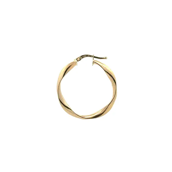 Gold Round Earrings