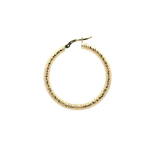 Gold Round Earrings