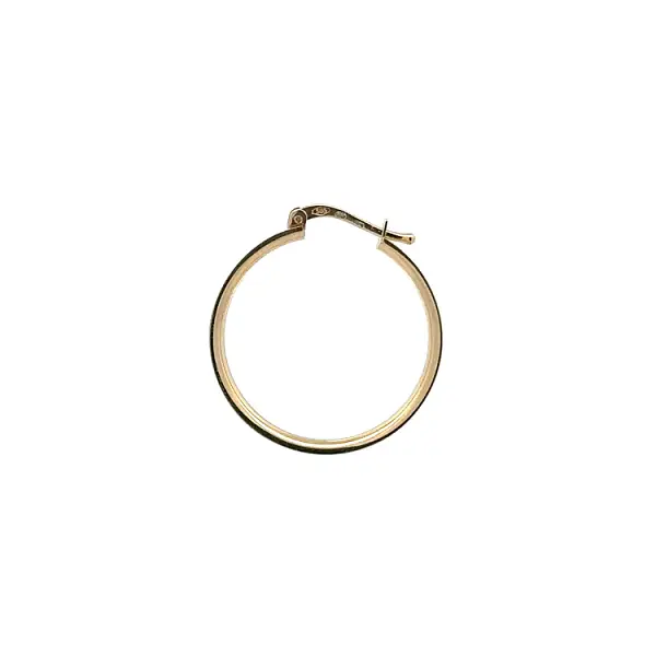 Gold Round Earrings made of Combination Gold