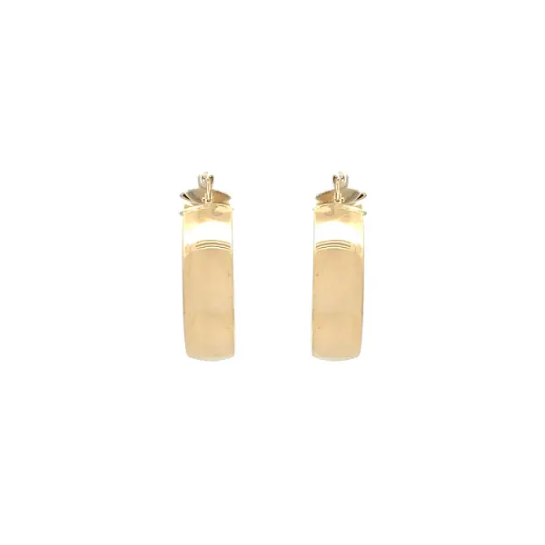 Gold Round Earrings