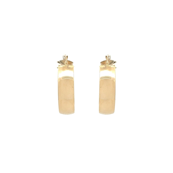 Gold Round Earrings