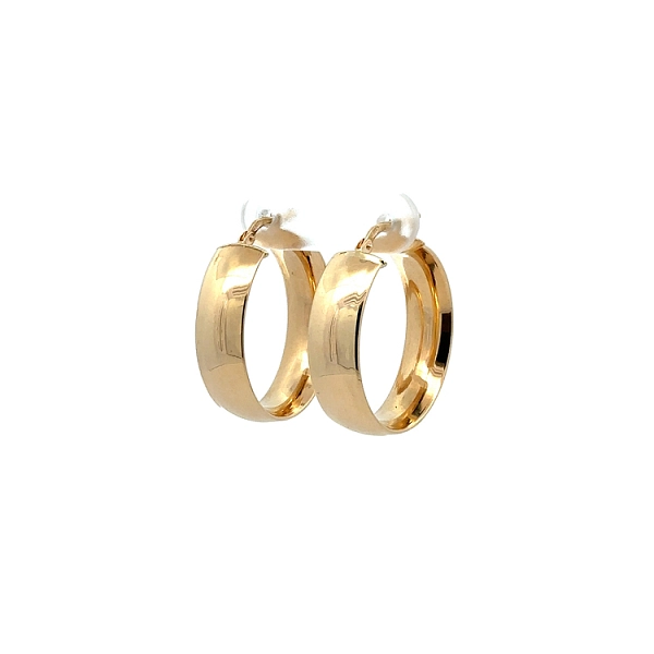 Gold Round Earrings