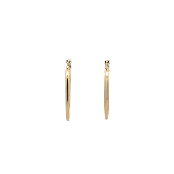 Gold Round Earrings