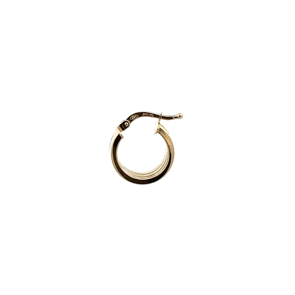Gold Round Earrings
