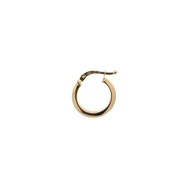 Gold Round Earrings