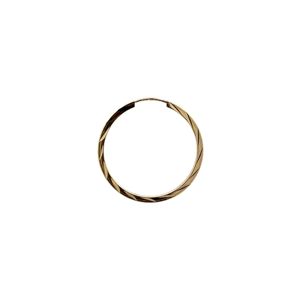 Gold Round Earrings