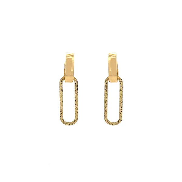 Gold dangle earrings