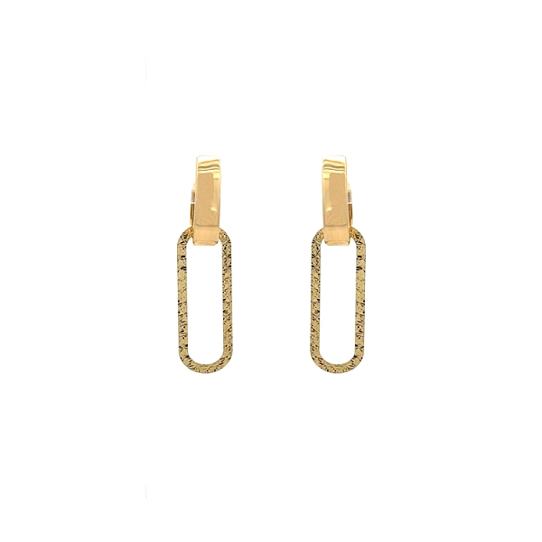 Gold dangle earrings