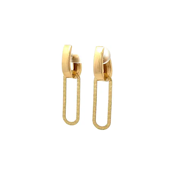 Gold dangle earrings